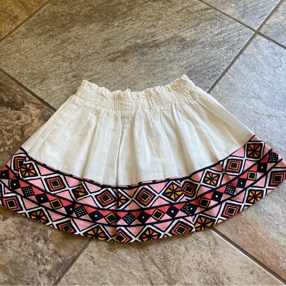 Genuine Kids from Osh Kosh shades of pink pattern and cream skirt 3t GUC - Picture 1 of 8